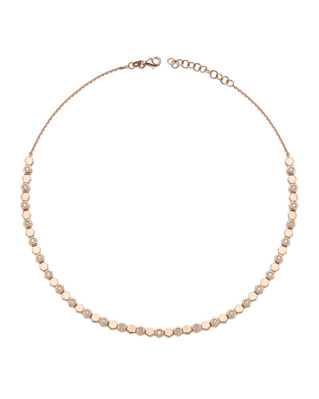 14k Diamond Honey Choker Necklace